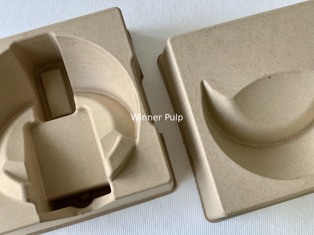 OCC Pulp Moulded Packaging Biodegradable Tray Recycled ThinWall Custom Molded Pulp