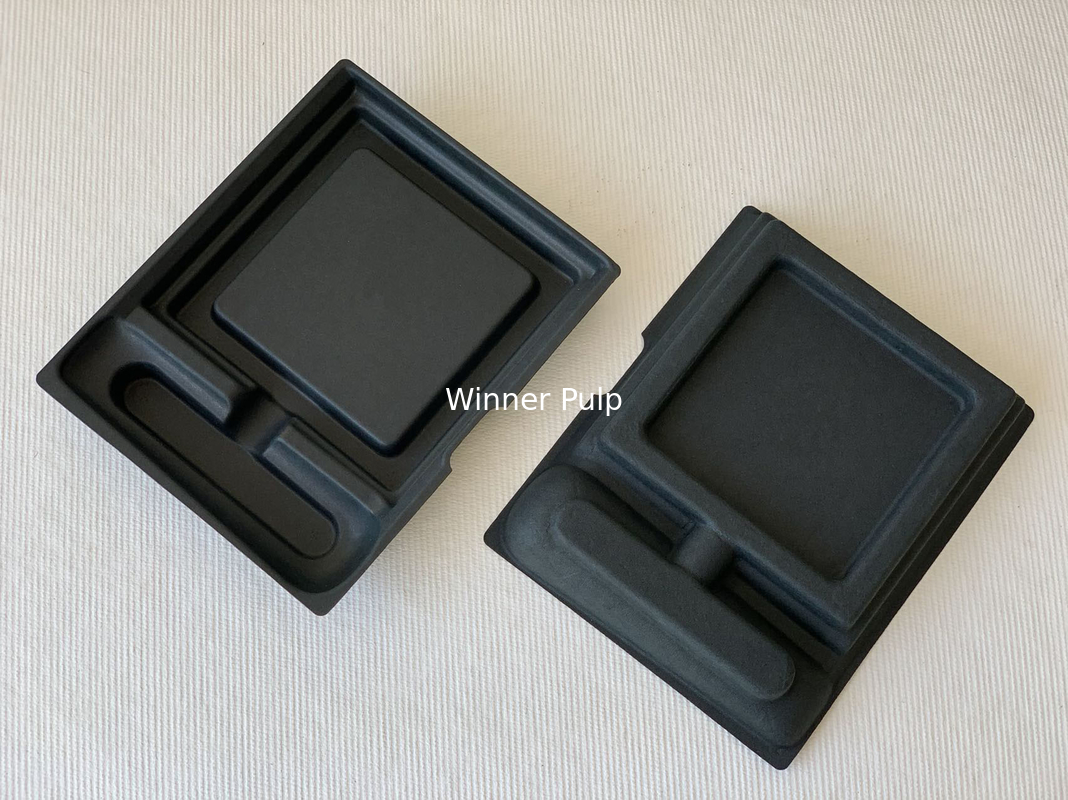 Biodegradable Moulded Paper Packaging Smooth Moulded Pulp Trays