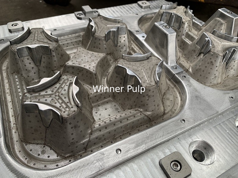 7075 Aluminum Pulp Mold OEM Cup Holder Mould For Thermoformed Machine Coating