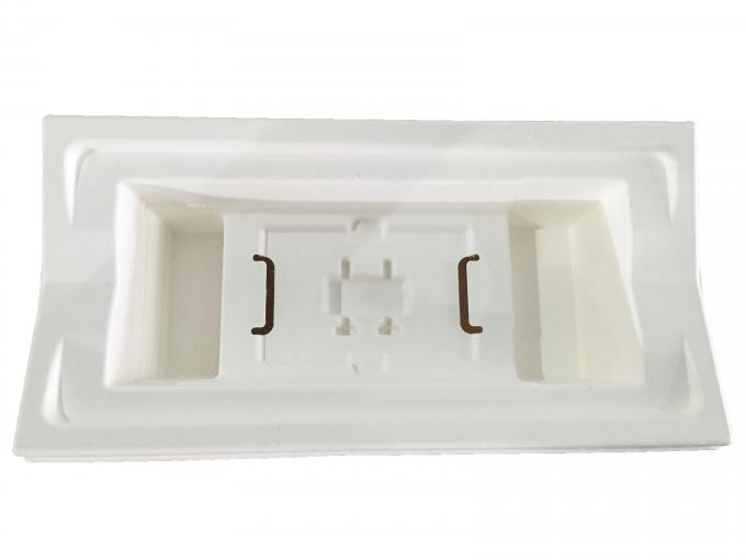 Sustainable Paper Pulp Moulded Trays Custom Eco Packaging Virgin Fibers